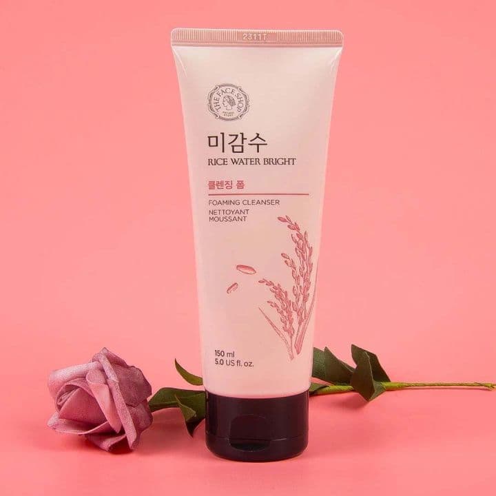 The Face Shop Rice Water Bright Facial Foaming Cleanser 100Ml Click to enlarge The Face Shop Rice Water Bright Cleansing Foam – 100ml